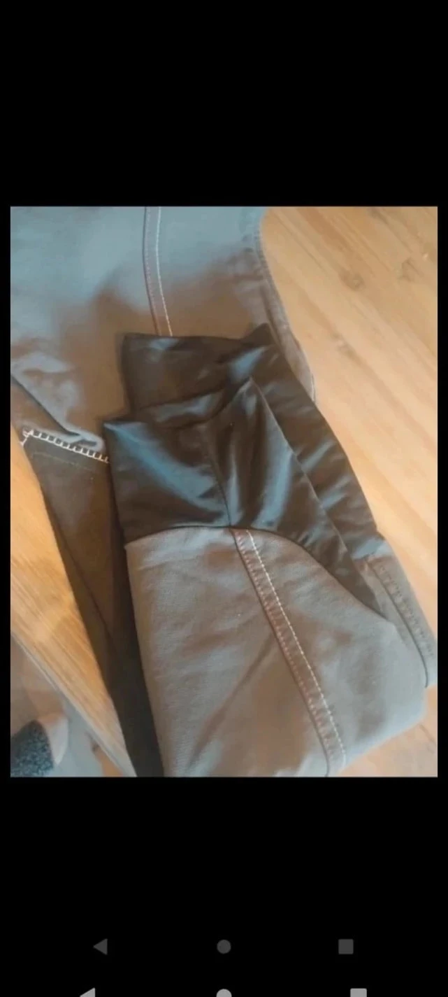 Calça de equitação feminina cinza/preto, Fouganza team T32 – photo 8